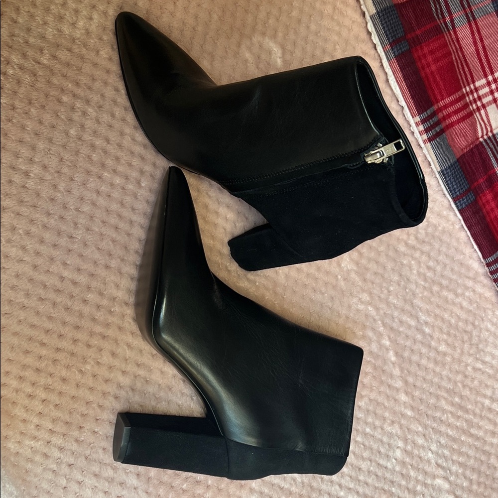 IRO Black Leather Ankle Boots BRAND NEW